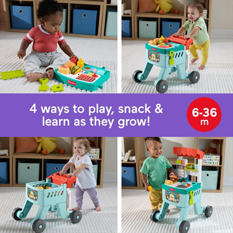 Fisher-price laugh  learn 4-in-1 snack cart walker jlm95, , medium-null