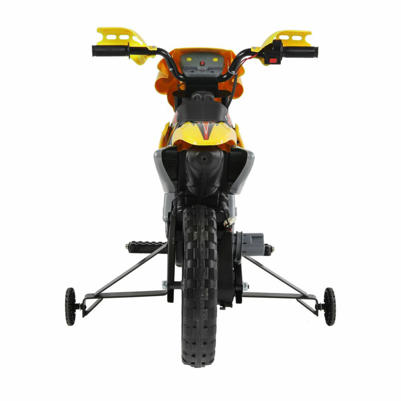 Product image: Ηλεκτροκίνητη παιδική motocross μοτοσικλέτα κίτρινη 6v, 4ah, , medium-null