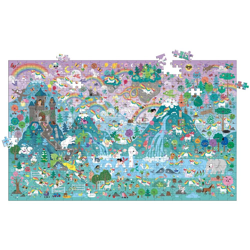 Giant search n find puzzle - 500pcs - unicorns, , medium image number null