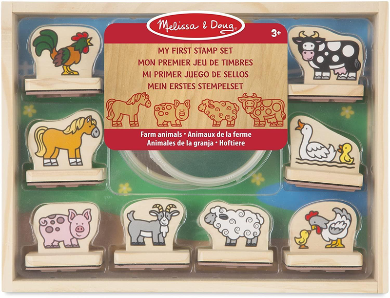 Buy Melissa doug my first wooden stamp set farm animals Jinius