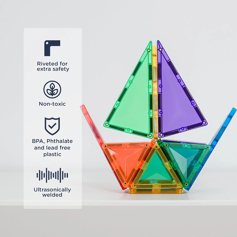 Product image: Connetix magnetic tiles rainbow mini pack 24 pc, , medium-null