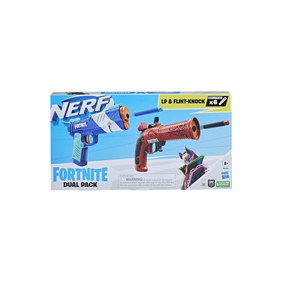 Nerf fortnite dual pack includes 2 fortnite blasters and 6 nerf elite darts, , medium