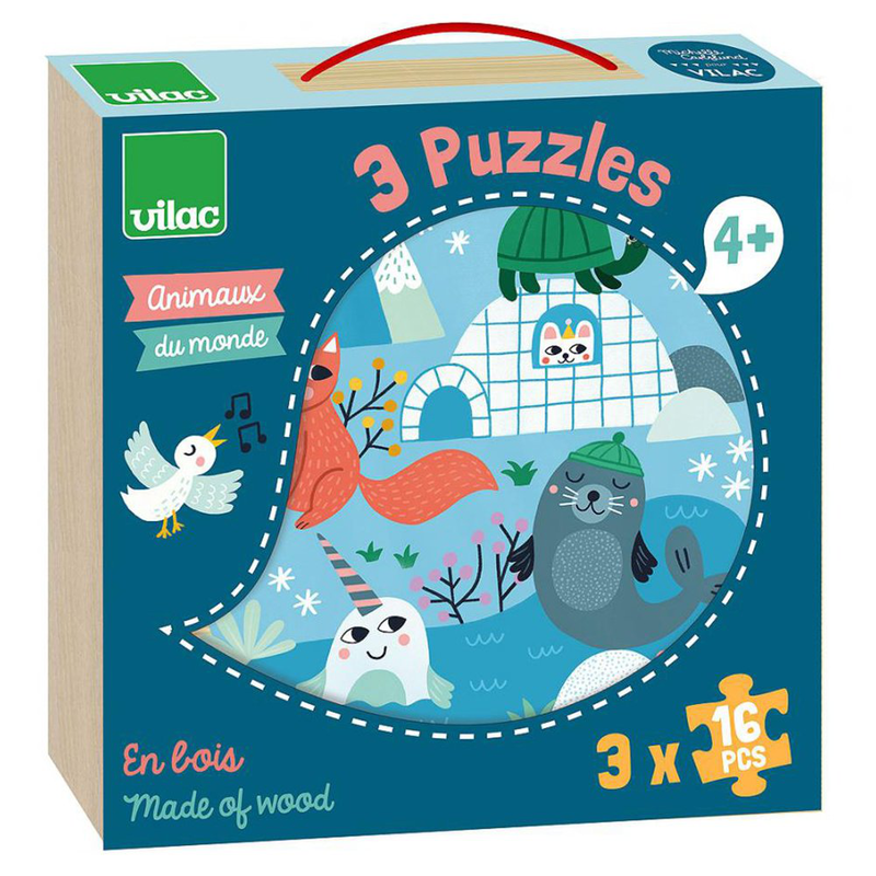 Product image: Animals of the world - 3 x 16 pcs, , medium-null