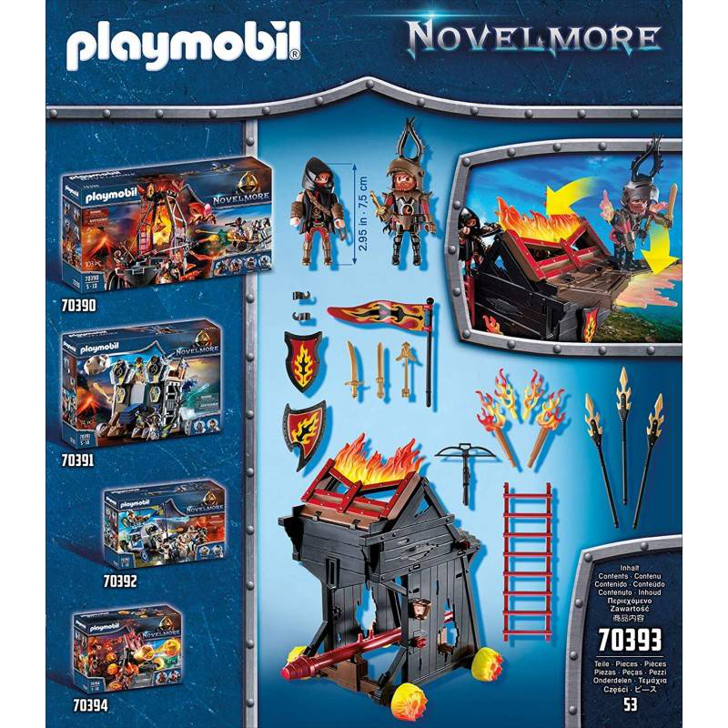 Playmobil 70393 novelmore fire ram, , medium image number null