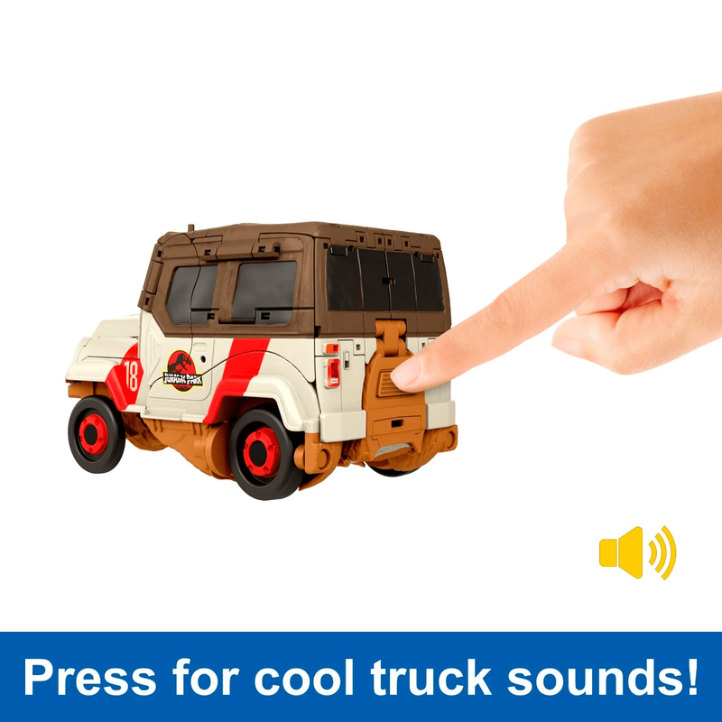 Jurassic world transforming toy, tyrannosaurus t rex dinosaur to truck, , medium-null
