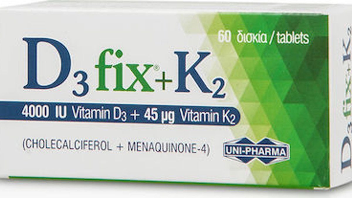 Buy Unipharma d3 fix max 4000iu+k2 45 μg 60tabs | Jinius