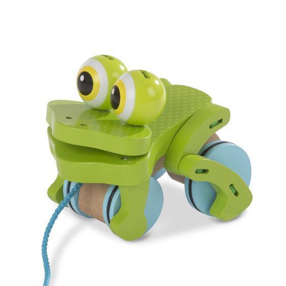 Buy Melissa doug 13205 first play frolicking frog wooden pull toy Jinius